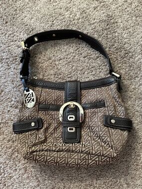AK Anne Klein Monogram Buckle
Shoulder Bag